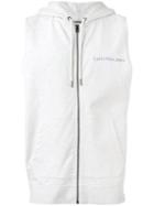Calvin Klein Jeans - Sleeveless Zipped Hoodie - Men - Cotton - S, Grey, Cotton