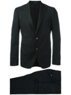 Tagliatore Pointed Lapel Two-piece Suit, Men's, Size: 50, Black, Wool/cupro