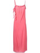Twin-set Ruffle Trim Spaghetti Strap Dress