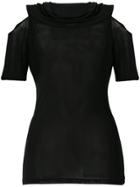 Yohji Yamamoto Vintage Cut Out Shoulder Blouse - Black