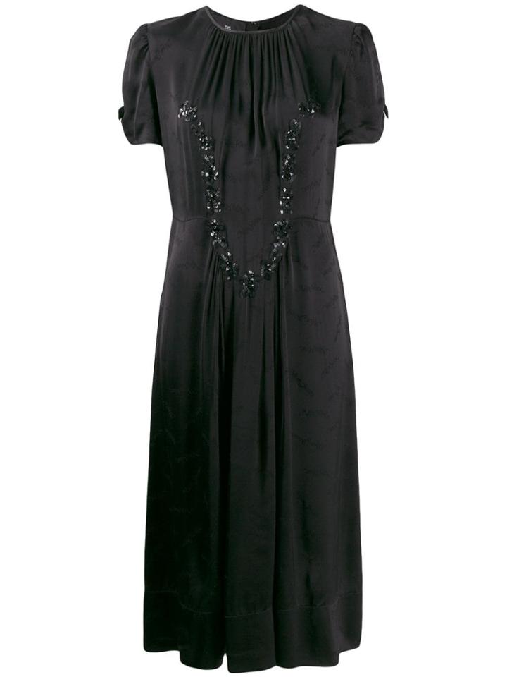 Marc Jacobs Crepe Jacquard Dress - Black