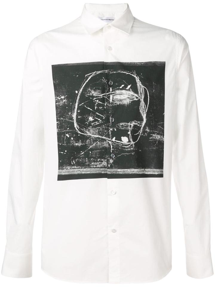 Alexander Mcqueen Abstract Print Shirt - White
