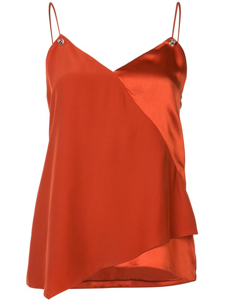Prabal Gurung - Camisole Top - Women - Silk - 4, Yellow/orange, Silk