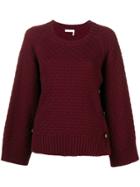 See By Chloé Knitted Jumper - Pink & Purple
