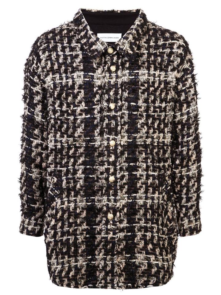 Faith Connexion Oversized Shirt Jacket - Black