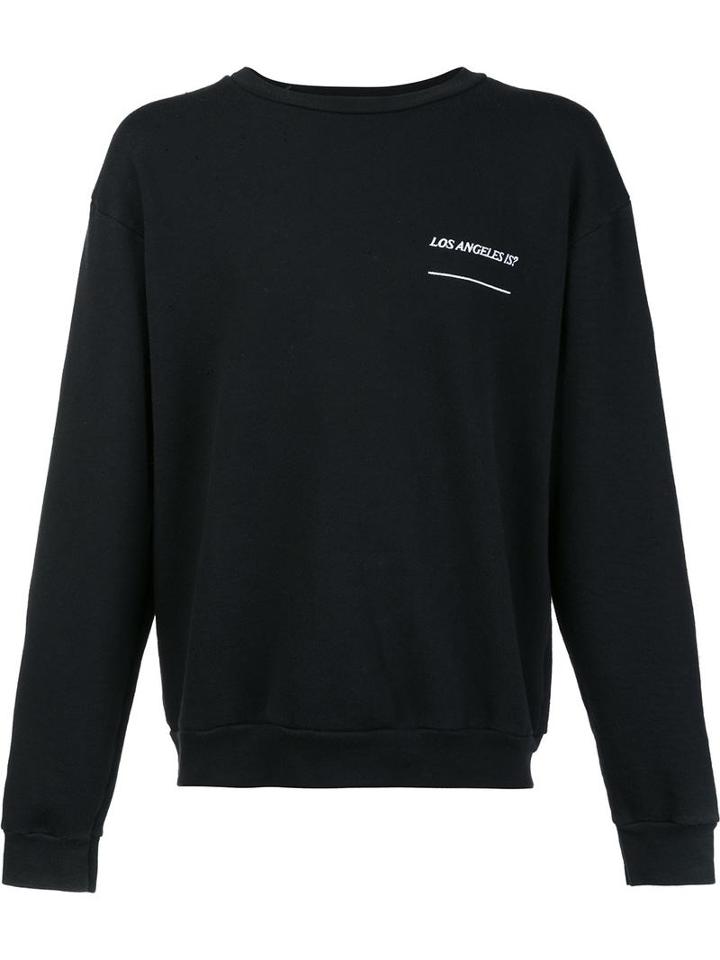 Enfants Riches Deprimes Logo Print Sweatshirt, Adult Unisex, Size: Medium, Black, Cotton