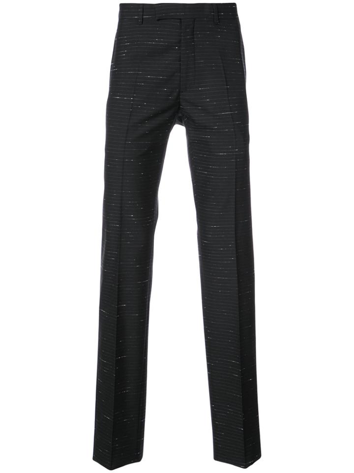 Dior Homme Woven Stripe Trousers - Black