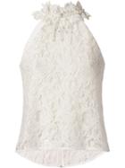 Martha Medeiros Marescot Lace Blouse, Women's, Size: 38, White, Cotton/polyamide/viscose