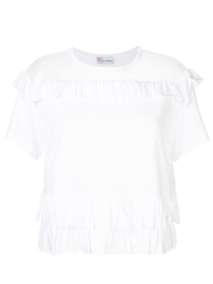 Red Valentino Sheer Panel Blouse - White