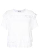 Red Valentino Sheer Panel Blouse - White