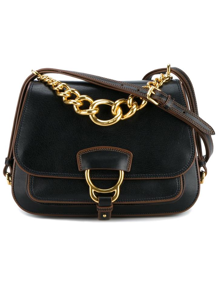 Miu Miu Black Dahlia Shoulder Bag