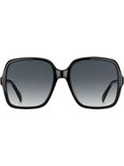 Givenchy Eyewear Oversized Slim Square Frame Sunglasses - Black