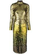 Temperley London Ruth Fitted Dress - Gold