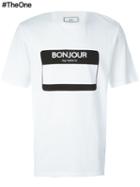 Ami Alexandre Mattiussi 'bonjour' T-shirt, Men's, Size: Xs, White, Cotton
