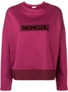 Moncler Logo Patch Sweatshirt - Pink