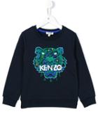 Kenzo Kids 'tiger' Sweatshirt, Boy's, Size: 8 Yrs, Blue