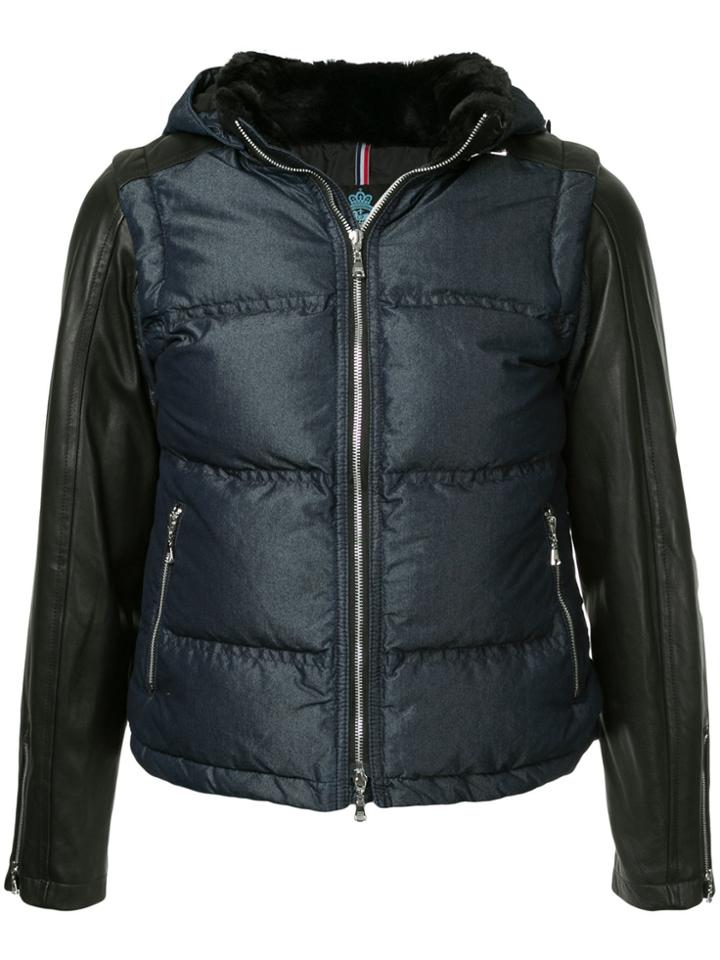 Guild Prime Hooded Contrast Sleeve Jacket - Blue