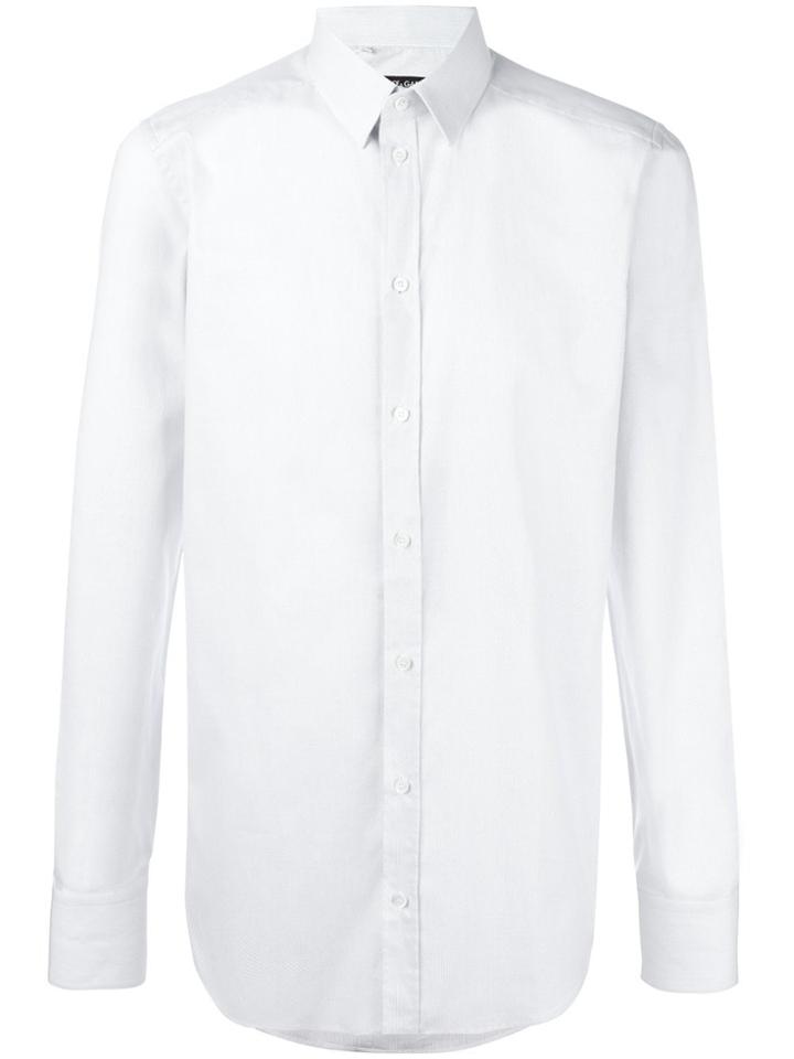 Dolce & Gabbana Gold Fit Poplin Shirt - Grey