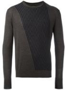 Cerruti 1881 Striped Jumper, Men's, Size: Medium, Brown, Wool