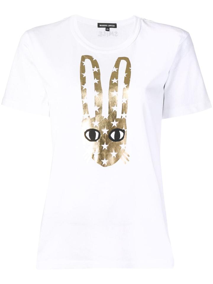 Markus Lupfer Anna Metallic Star Lola Bunny T-shirt - White