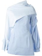 Jacquemus Checked Shirt Dress, Women's, Size: 40, Blue, Cotton
