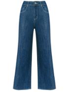 Lilly Sarti - Denim Culotte Jeans - Women - Cotton - 42, Blue, Cotton