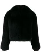Liska Oversized Collar Jacket - Black