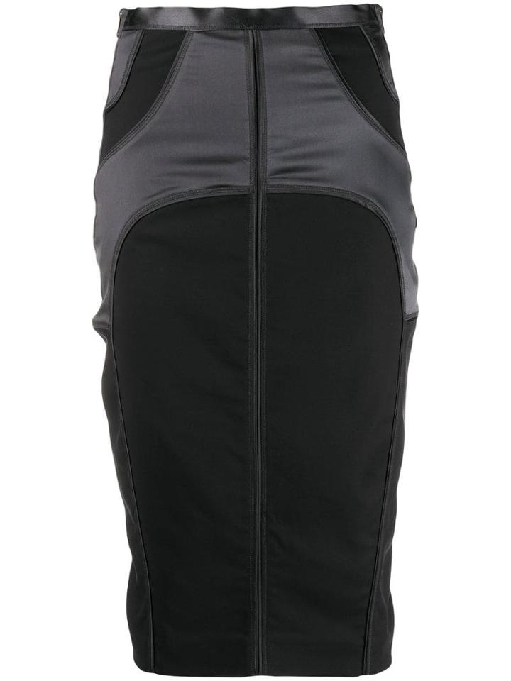 Gucci Pre-owned 2000's Panelled Pencil Skirt - Grey
