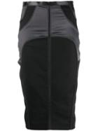 Gucci Pre-owned 2000's Panelled Pencil Skirt - Grey