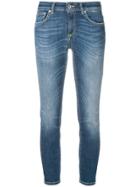Dondup Cropped Low-rise Skinny Jeans - Blue