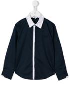 Boss Kids Contrast Placket Shirt, Toddler Boy's, Size: 5 Yrs, Blue
