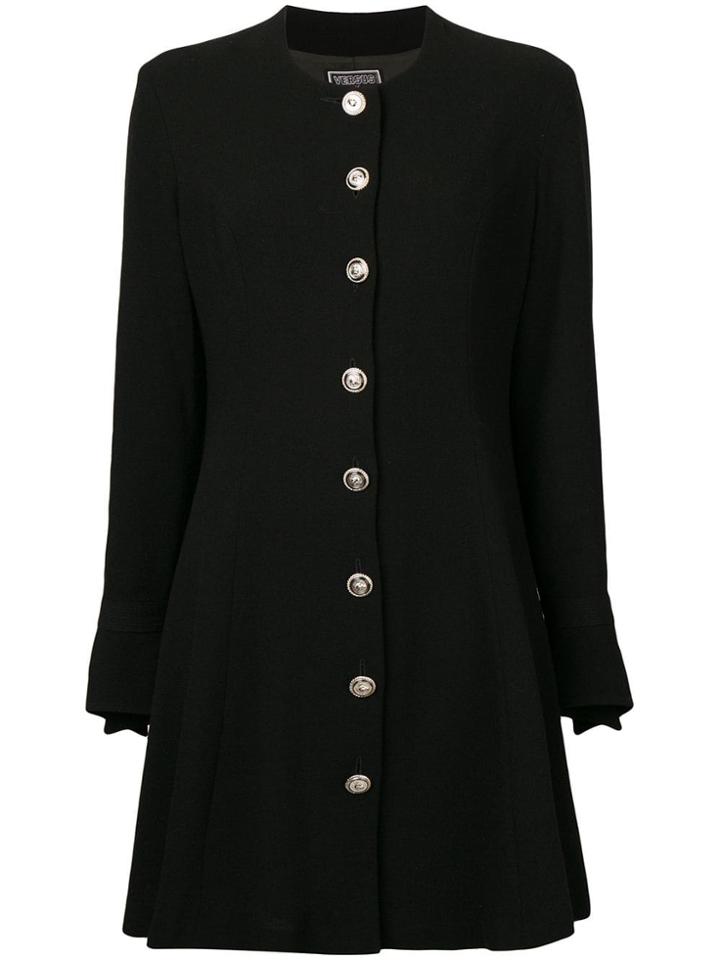Versus Vintage 1990's Long-sleeved Dress - Black