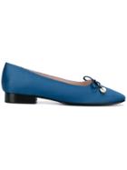 Leandra Medine Square Toe Ballerinas - Blue