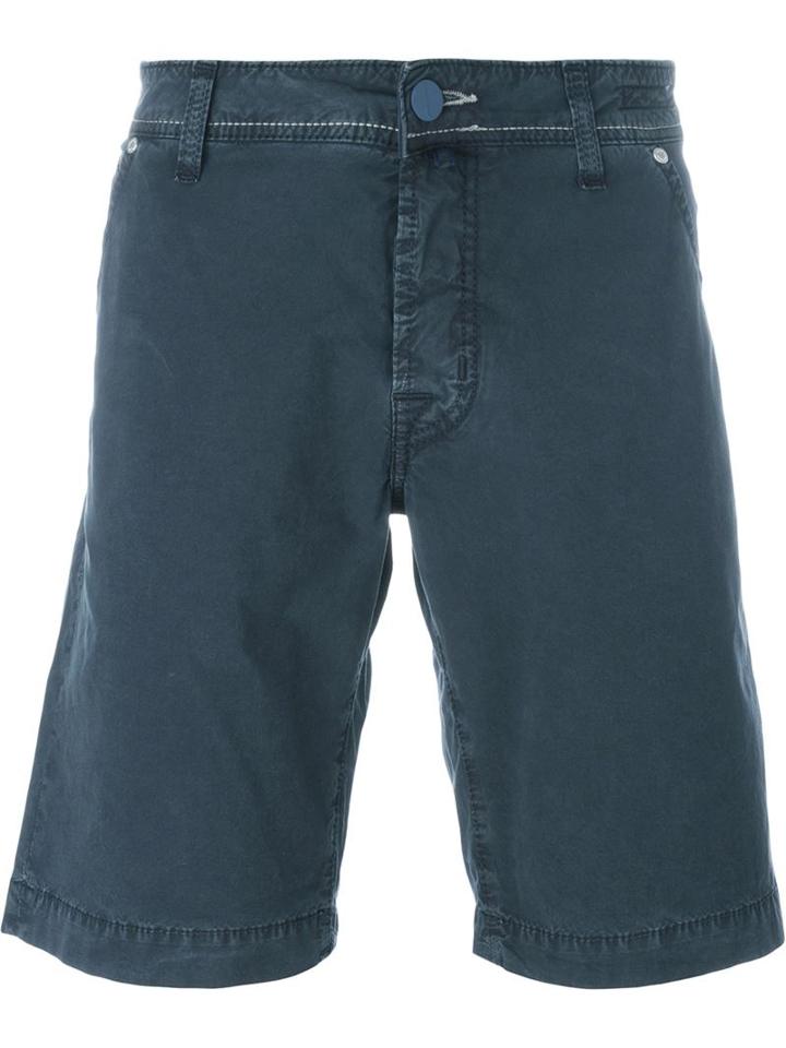 Jacob Cohen Bermuda Shorts, Men's, Size: 36, Blue, Cotton/spandex/elastane