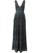 M Missoni Zigzag Knitted Dress, Women's, Size: 38, Green, Polyamide/metallic Fibre/polyester