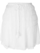 Chloé Pleated Skirt, Women's, Size: 36, White, Silk