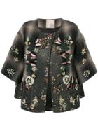 Antonio Marras Floral Embellished Jacket - Black