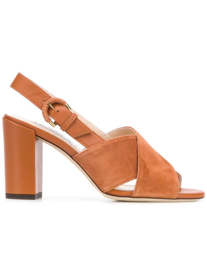 Tod's Block Heel Sandals - Brown