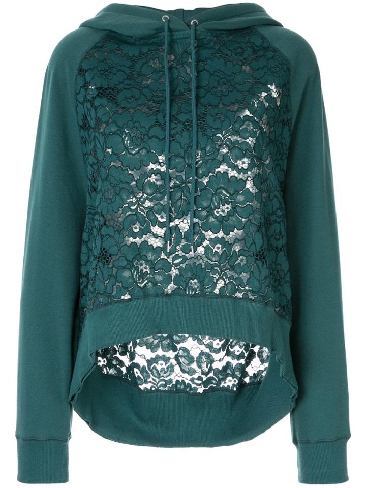 Maison Mihara Yasuhiro Lace Lining Sweater - Green