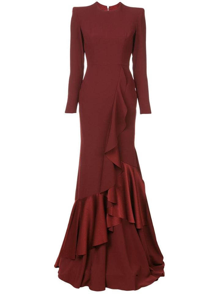 Alex Perry Alex Perry D368 Bordeaux Natural (veg)->cotton - Red