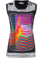 Jeremy Scott Tv Screen Print Tank, Women's, Size: Xs, Black, Cotton
