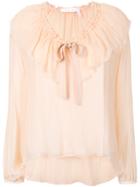 Theory Collarless Blouse - White