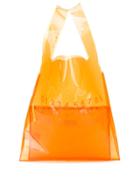 Maison Margiela Transparent Logo Tote - Orange