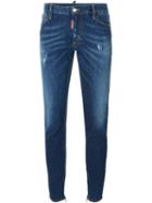Dsquared2 Twiggy Medium Waist Jeans, Women's, Size: 40, Blue, Cotton/spandex/elastane/polyester