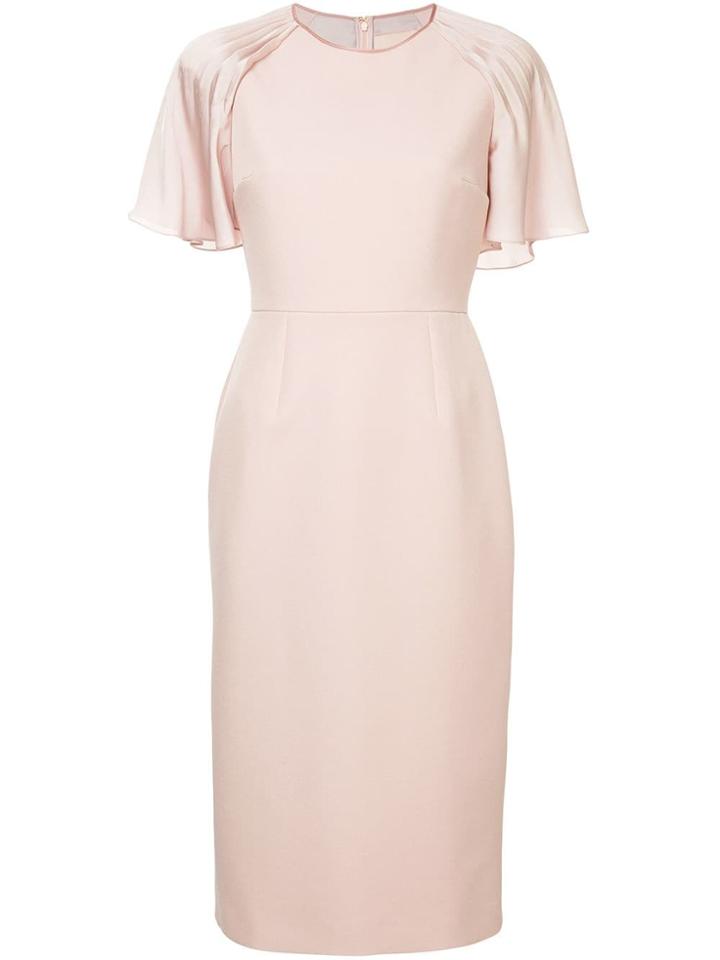 Roksanda Ruffle Sleeve Dress - Pink