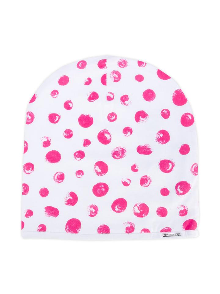 Diesel Kids - Printed Beanie - Kids - Cotton - 50 Cm, Pink/purple