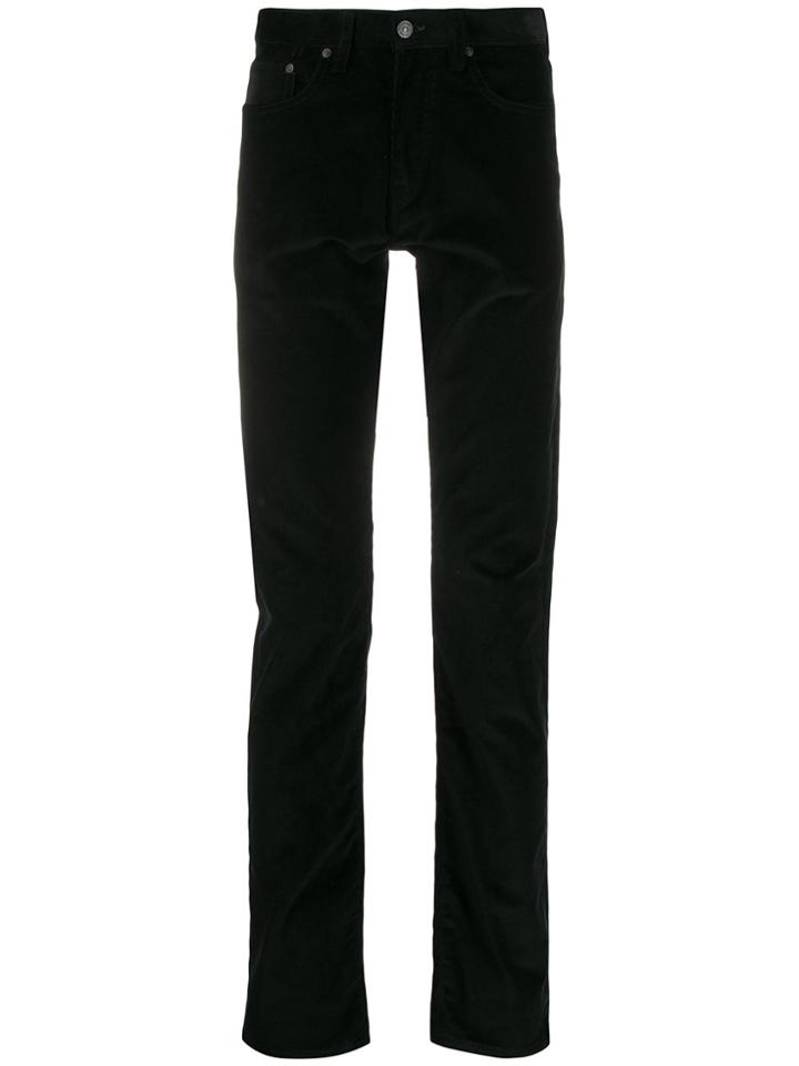 Ps Paul Smith Slim-fit Corduroy Trousers - Black