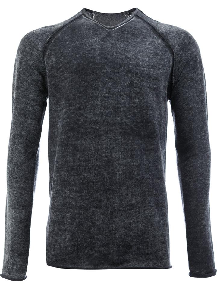 Label Under Construction Mottled Pattern Jumper - Grey