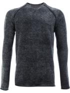 Label Under Construction Mottled Pattern Jumper - Grey
