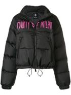 Marcelo Burlon County Of Milan Logo Padded Jacket - Black